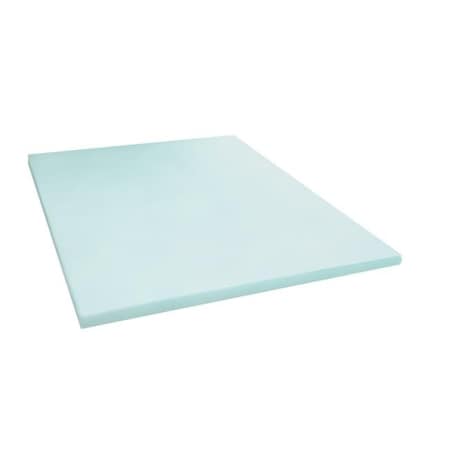 Memory Foam Solutions Memory Foam Solutions UBSMFSTGST2 2 in. Thick Twin Size Gel Swirl Visco Elastic Memory Foam Mattress Pad Bed Topper UBSMFSTGST2